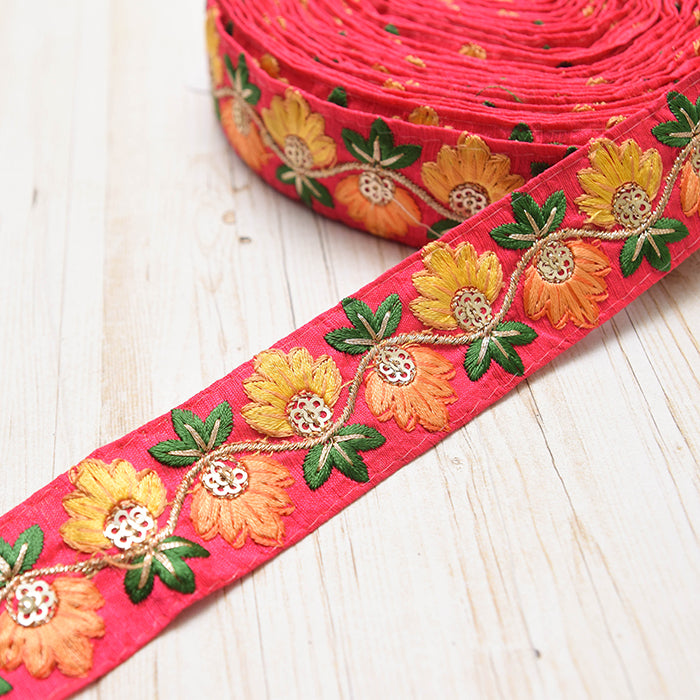 Indian made - Embroidered ribbon approx.35mm wide - nomura tailor