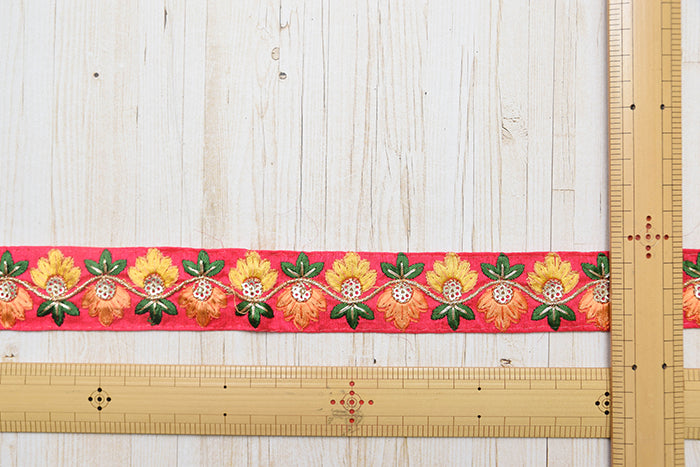 Indian made - Embroidered ribbon approx.35mm wide - nomura tailor