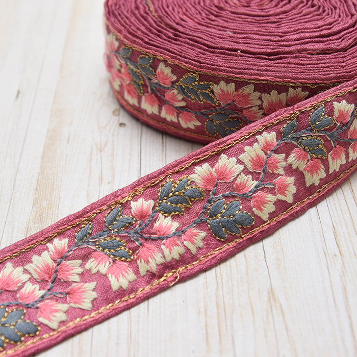 Indian made - Embroidered ribbon approx.35mm wide - nomura tailor