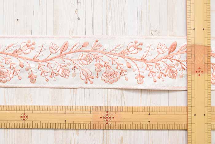 Made in India Embroidered Ribbon - Approx. 60mm Width - nomura tailor