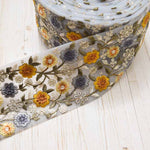 Indian Embroidered Ribbon - Approx. 70mm Width - nomura tailor