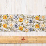 Indian Embroidered Ribbon - Approx. 70mm Width - nomura tailor