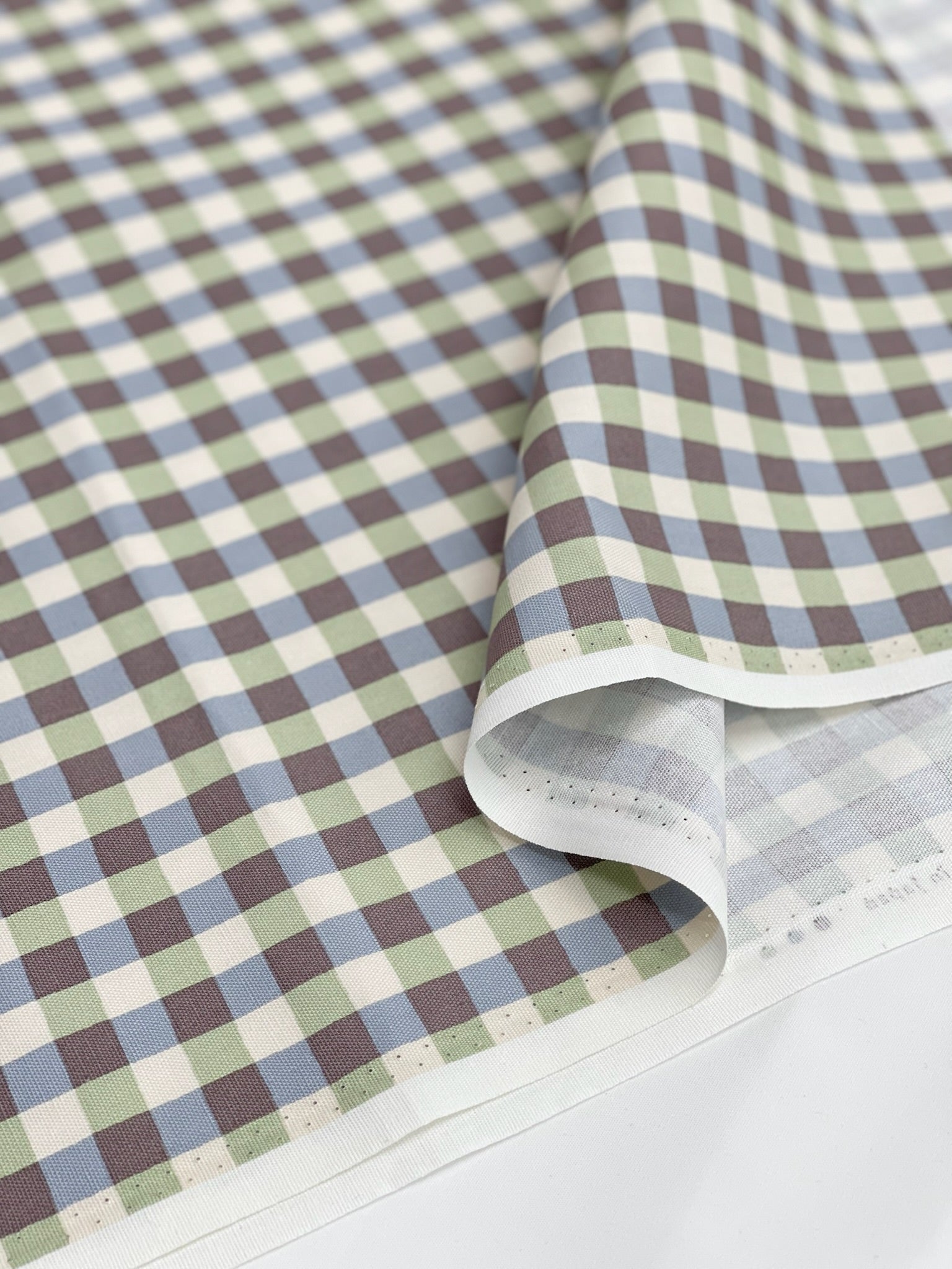 Cotton Oxford Fabric - Linnea Basic - Check - nomura tailor