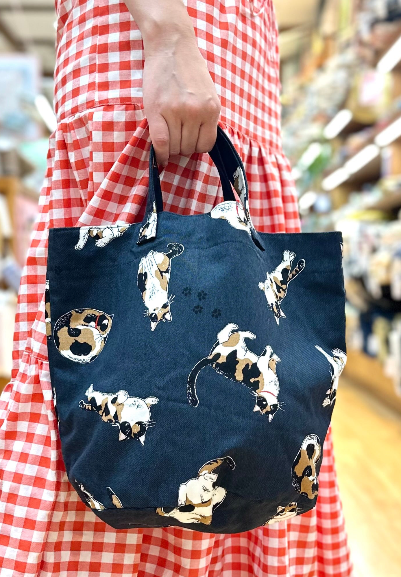 Cotton Oxford Fabric - Calico Cat - nomura tailor