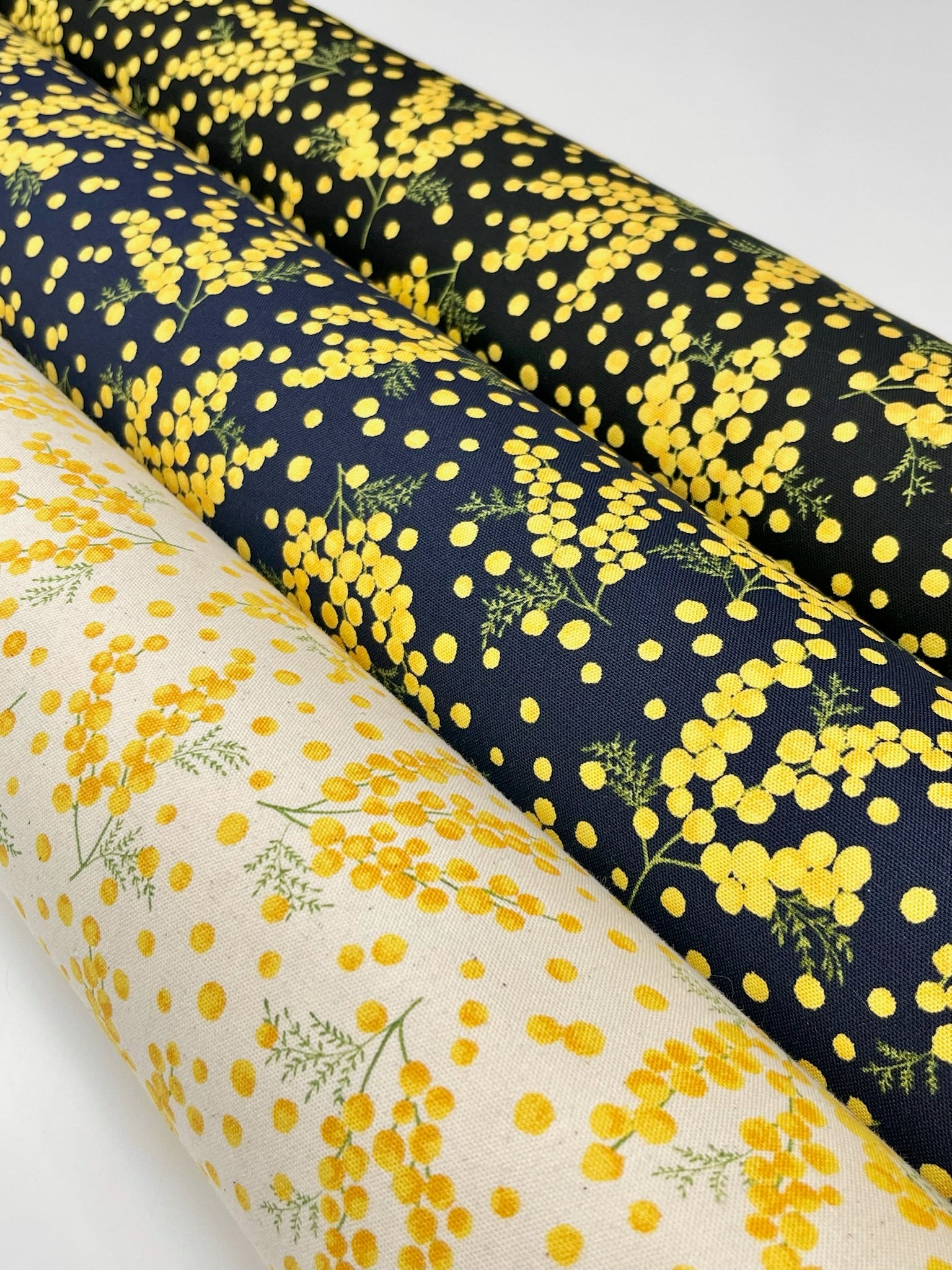 Cotton Oxford Printed Fabric - Mimosa - nomura tailor