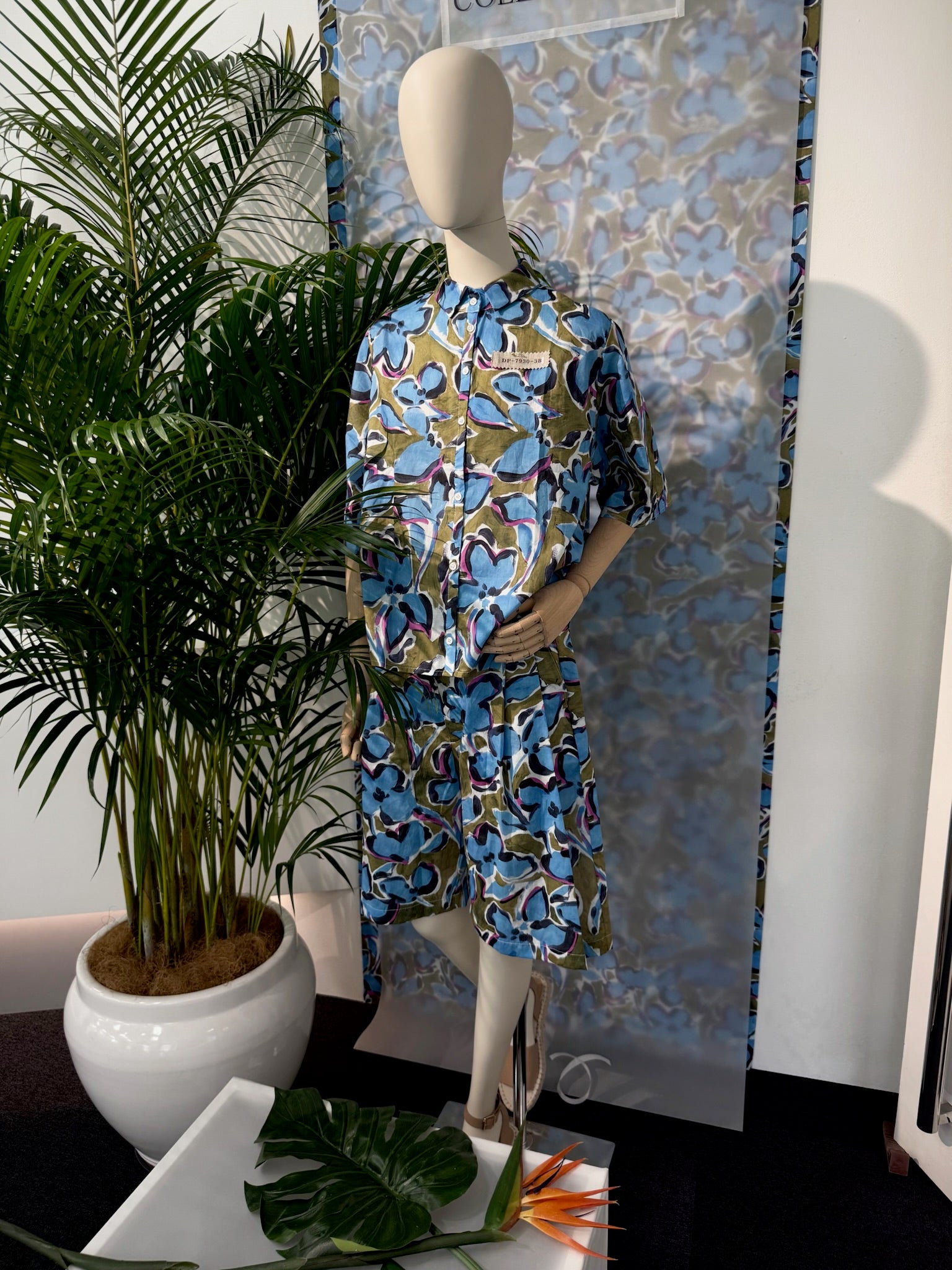 Cotton Inkjet-printed Fabric - Flower - nomura tailor