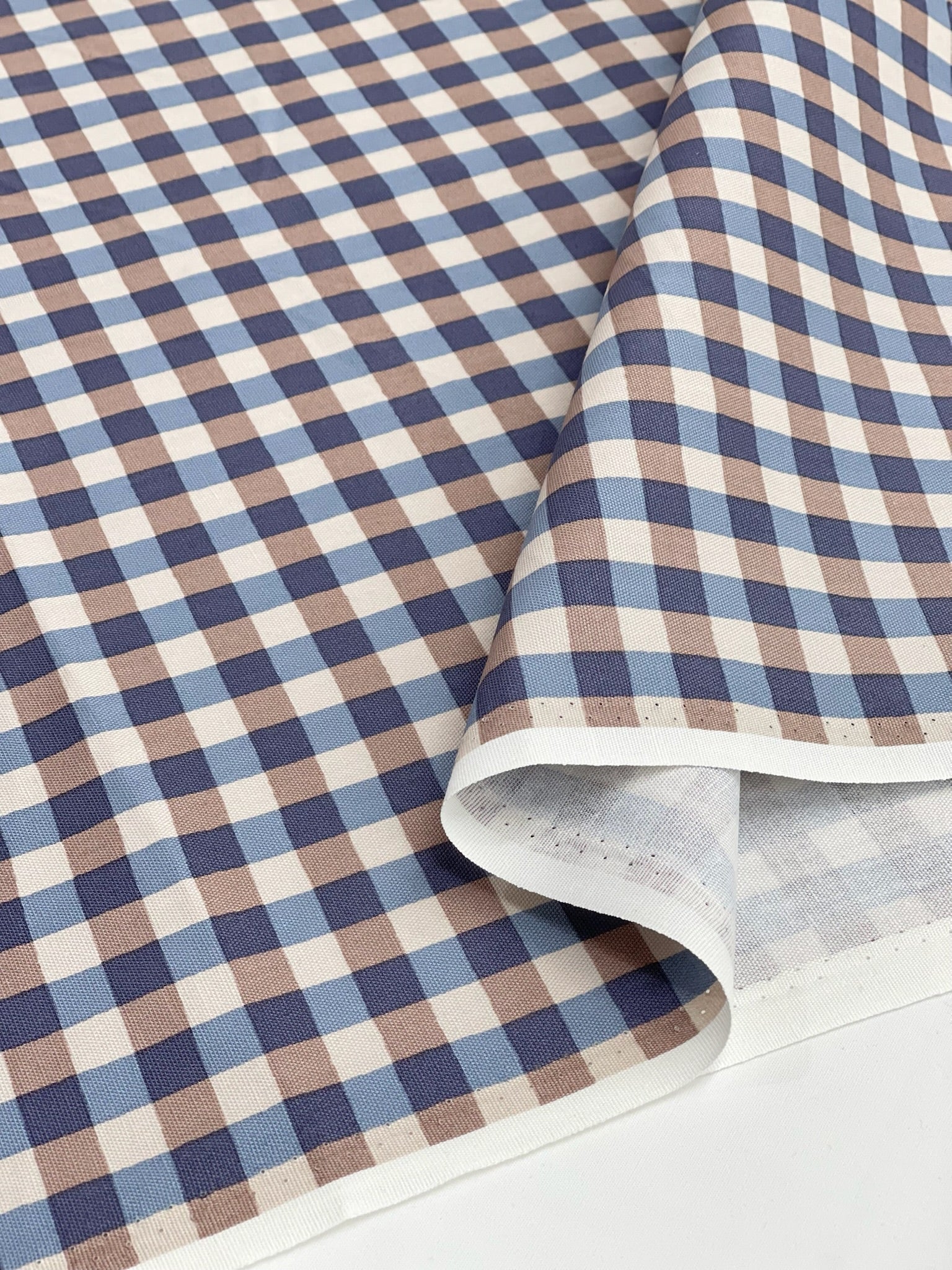 Cotton Oxford Fabric - Linnea Basic - Check - nomura tailor