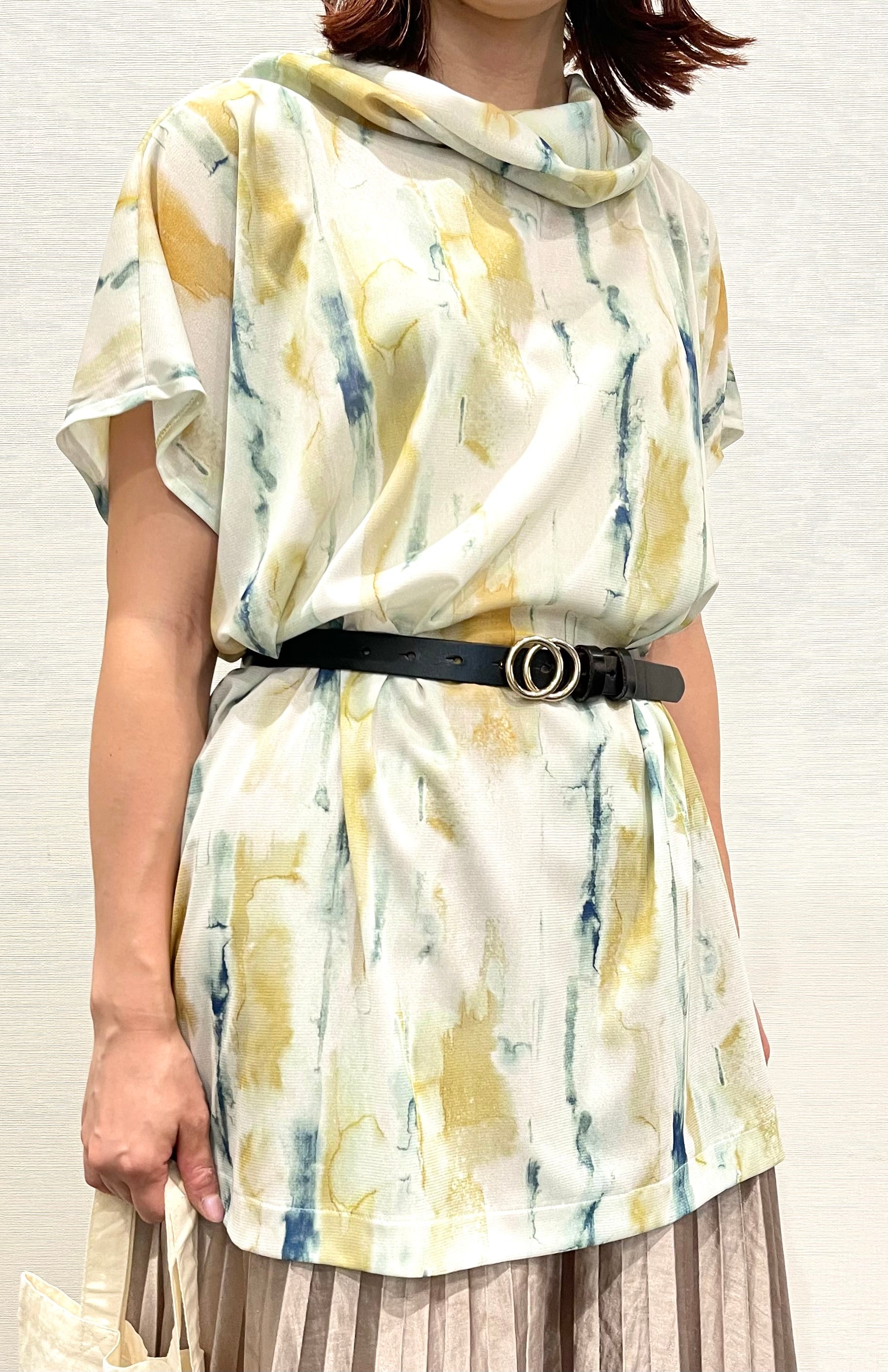 Pattern & Template – Knit Off-Neck Tunic (For Stretch Fabrics Only) - nomura tailor