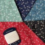 Cotton seating Japanese pattern print drip dumb - nomura tailor