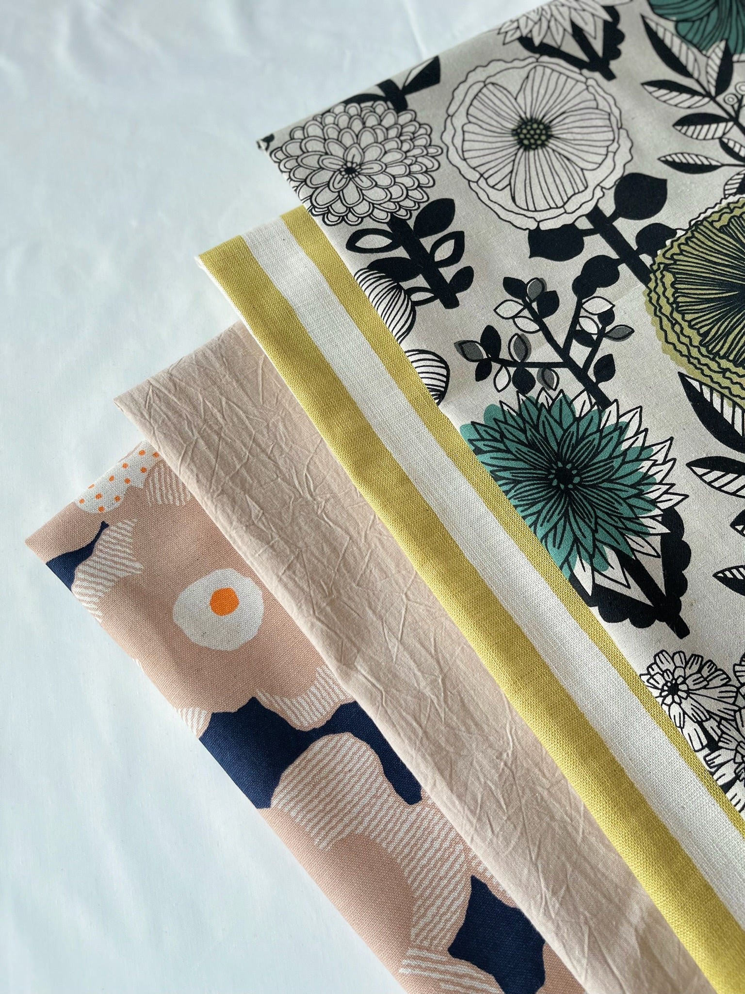 C/L Muslin printed Fabric Mattina - Flower - nomura tailor