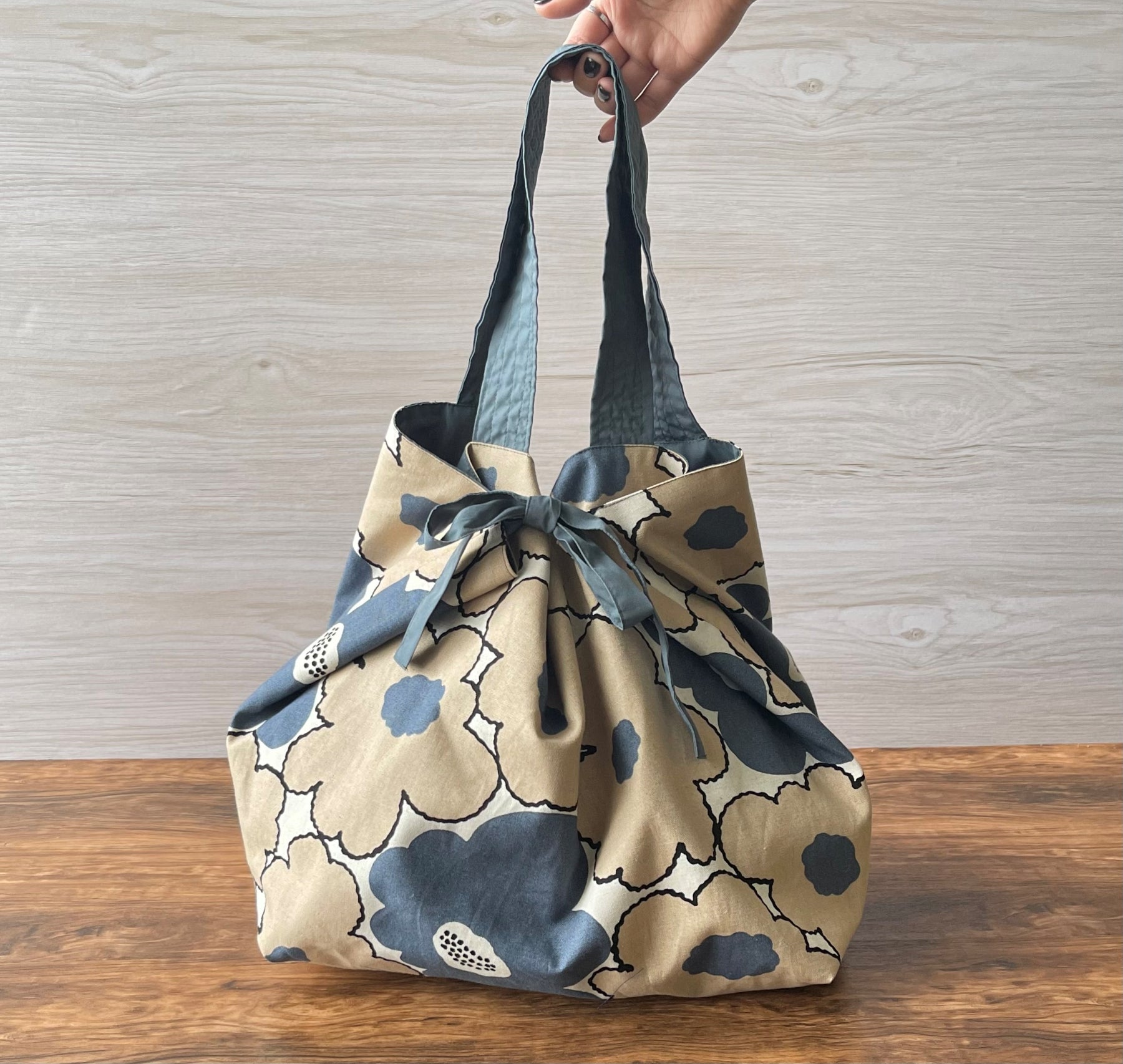C/L Canvas Fabric - Peach Flower - nomura tailor