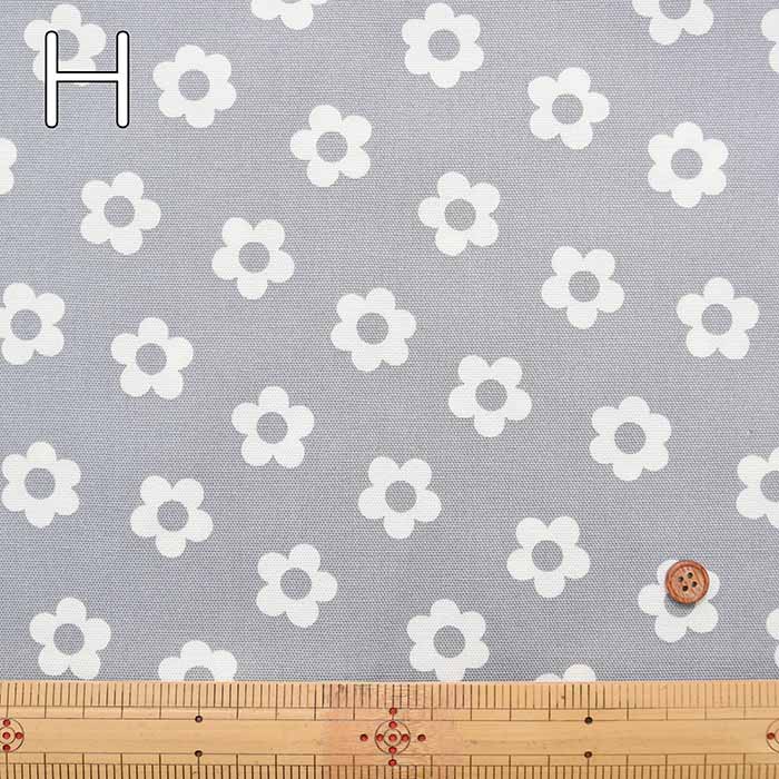 Cotton Ox Printed Fabric Daisy - nomura tailor