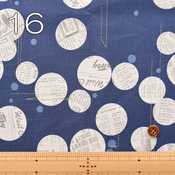 Cotton sheeting print fabric moda BLUISH Pattern 2 - nomura tailor