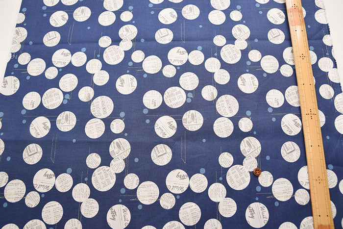 Cotton sheeting print fabric moda BLUISH Pattern 2 - nomura tailor