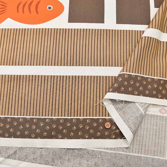 ≪USA Cotton moda THE GREAT OUTDOORS Bear Backpack Panel Pattern [1 pattern approx. 91cm×145cm - nomura tailor