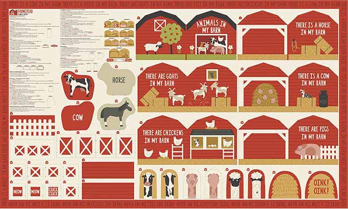 ≪Pattern Sold Separately≫ USA Cotton Moda FARMSTEAD – Cheerful Animals - nomura tailor
