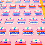 USA Cotton Ruby Star Society BEST DAY EVER - Typewriter - nomura tailor