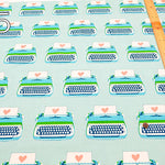 USA Cotton Ruby Star Society BEST DAY EVER - Typewriter - nomura tailor