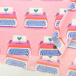 USA Cotton Ruby Star Society BEST DAY EVER - Typewriter - nomura tailor