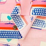 USA Cotton Ruby Star Society BEST DAY EVER - Typewriter - nomura tailor