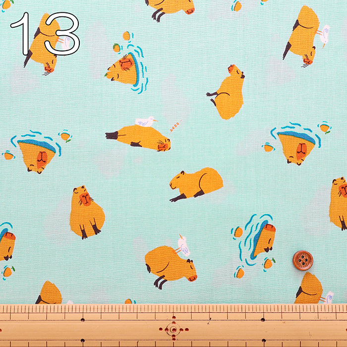 USA Cotton - RUBYSTAR SOCIETY ANIMAL ANIMAL CAPYBARA - nomura tailor
