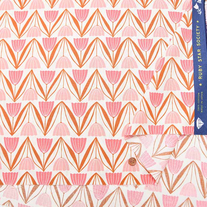 USA Cotton – Ruby Star Society ENDPAPER TULIPS - nomura tailor