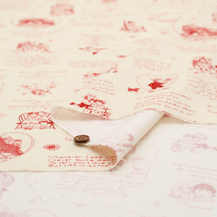 USA Cotton TIMELESS TREASURES Valentine Toile - nomura tailor