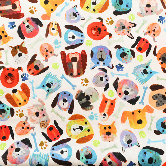 USA Cotton WINDHAM FABRICS DOG FACE - nomura tailor