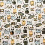 USA Cotton  - TIMELESS TREASURES Funny CAT - nomura tailor