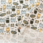 USA Cotton  - TIMELESS TREASURES Funny CAT - nomura tailor
