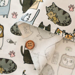 USA Cotton  - TIMELESS TREASURES Funny CAT - nomura tailor