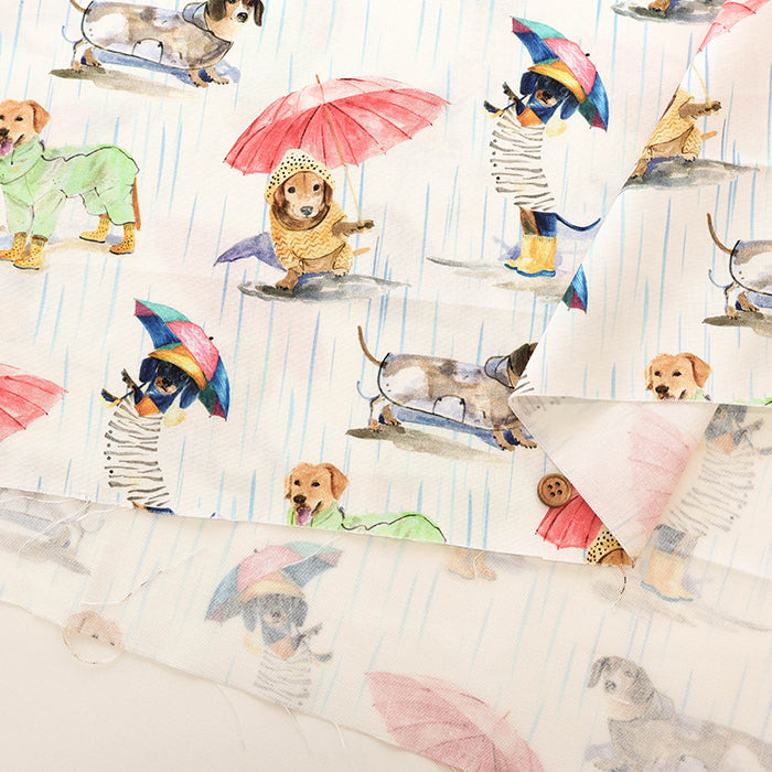 USA Cotton MICHAEL MILLER - Dog and Rain - nomura tailor