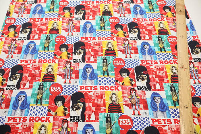 USACotton  MICHAEL MILLER Pets rock patch - nomura tailor