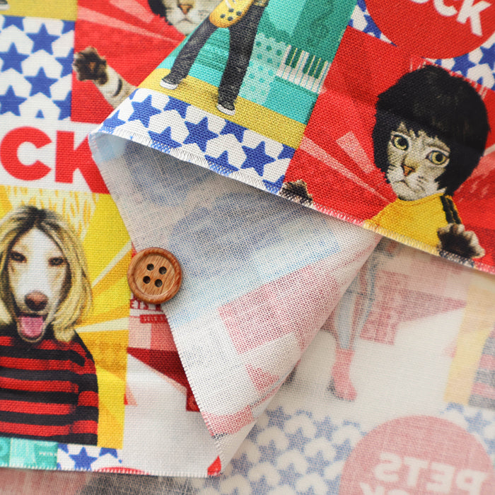 USACotton  MICHAEL MILLER Pets rock patch - nomura tailor