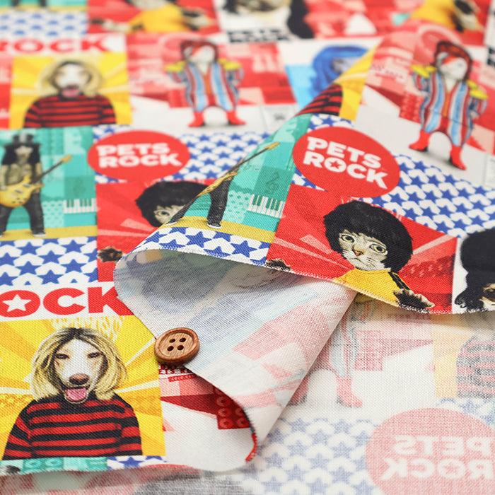 USACotton  MICHAEL MILLER Pets rock patch - nomura tailor