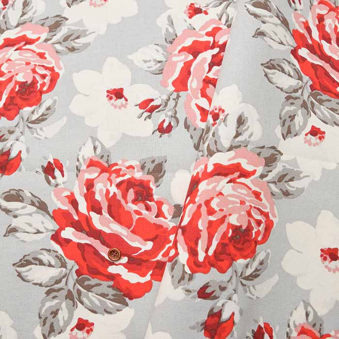 Cotton Light Canvas Fabric <Rose Bloom Multi> by Cath Kidston - nomura tailor
