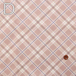 Cotton Ox Printed Fabric Bias Check - nomura tailor