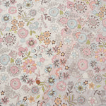 C/L Canvas Printed Fabric - Flower and Rabbit - nomura tailor
