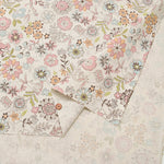 C/L Canvas Printed Fabric - Flower and Rabbit - nomura tailor