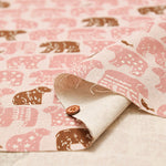 C/L Canvas Printed Fabric - Bear - nomura tailor