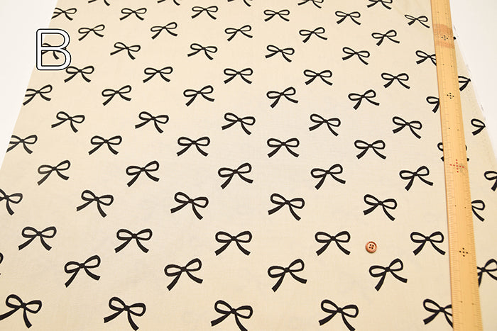 Cotton Oxford Fabric - Ribbon - nomura tailor