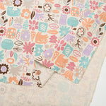 C/L Canvas Fabric - Cat and flowers - nomura tailor