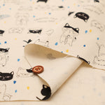 Cotton Oxford Fabric - Parasol Cat - nomura tailor