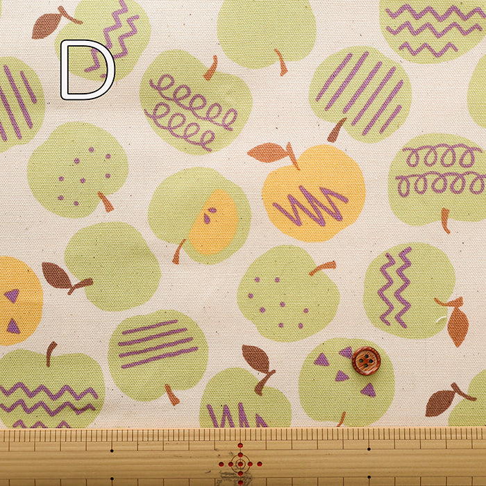 Cotton Oxford Fabric - Nordic-Style Apple - nomura tailor