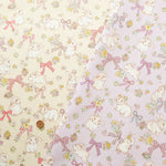Cotton Oxford Fabric - Rabbit and Ribbon - nomura tailor