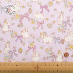Cotton Oxford Fabric - Rabbit and Ribbon - nomura tailor