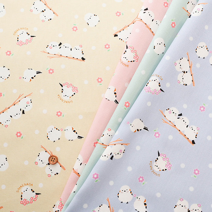 Cotton Oxford Fabric - Shimaenaga Bird - nomura tailor