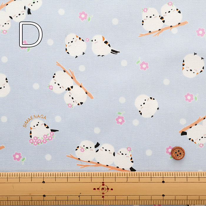 Cotton Oxford Fabric - Shimaenaga Bird - nomura tailor