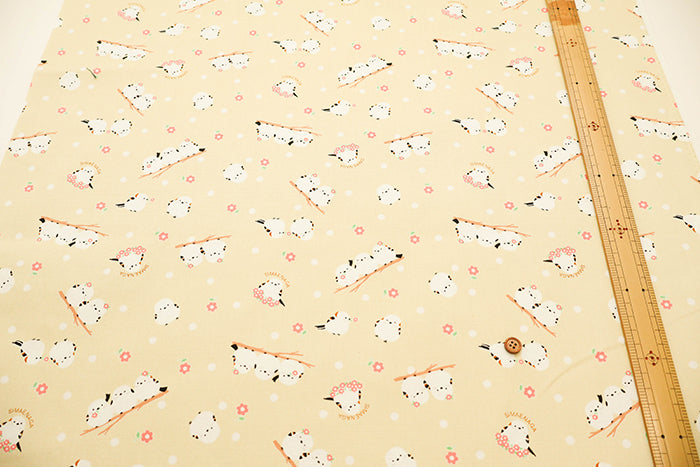 Cotton Oxford Fabric - Shimaenaga Bird - nomura tailor