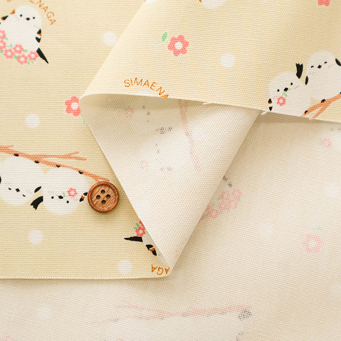 Cotton Oxford Fabric - Shimaenaga Bird - nomura tailor